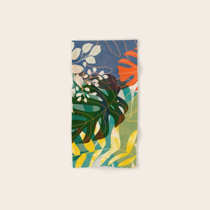 Leaves tropical Bath Towel Gallery Image 1