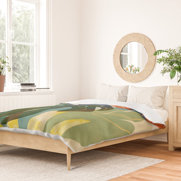 Leaves tropical Duvet Cover Gallery Image 2