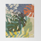 Leaves tropical Throw Blanket Gallery Image 2