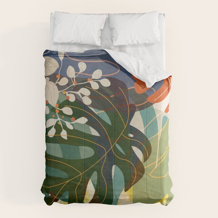 Leaves tropical Comforter Gallery Image 1