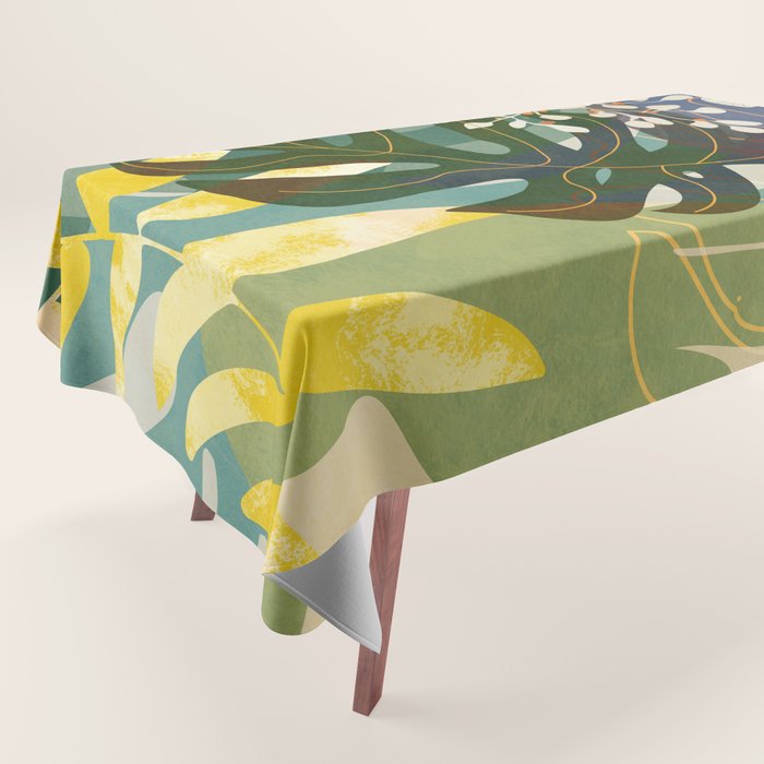 Leaves tropical Tablecloth Gallery Image 1