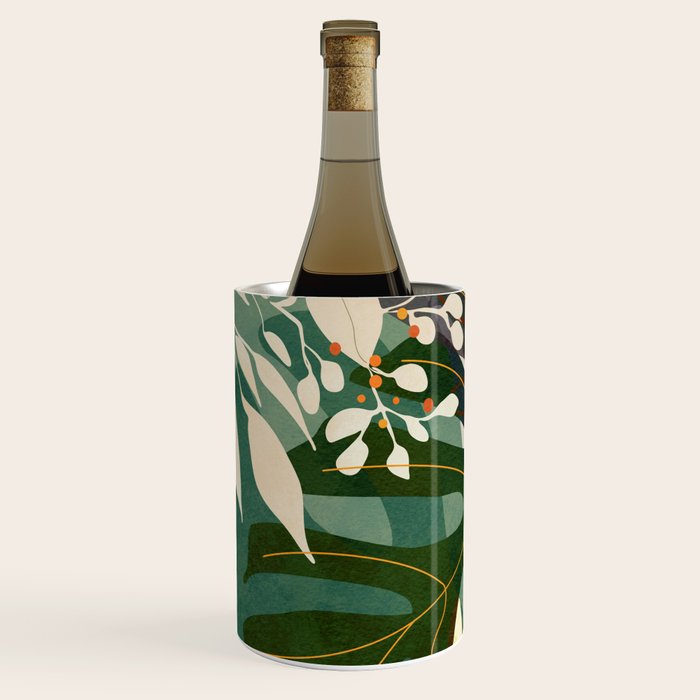 Leaves tropical Wine Chiller Gallery Image 2