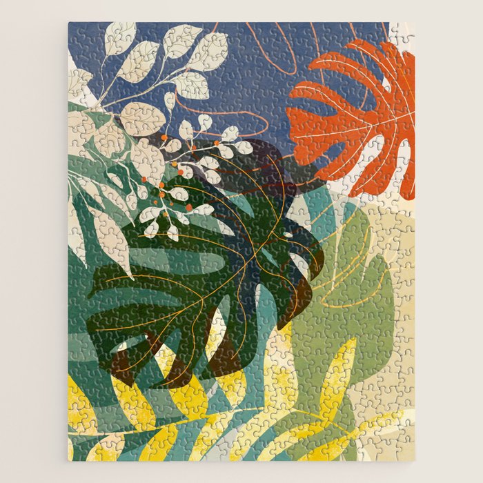 Leaves tropical Jigsaw Puzzle Gallery Image 1