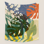 Leaves tropical Wall Tapestry Gallery Image 4