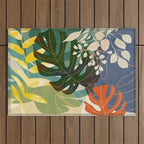 Leaves tropical Outdoor Rug Gallery Image 1