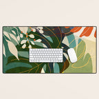 Leaves tropical Desk Mat Gallery Image 1