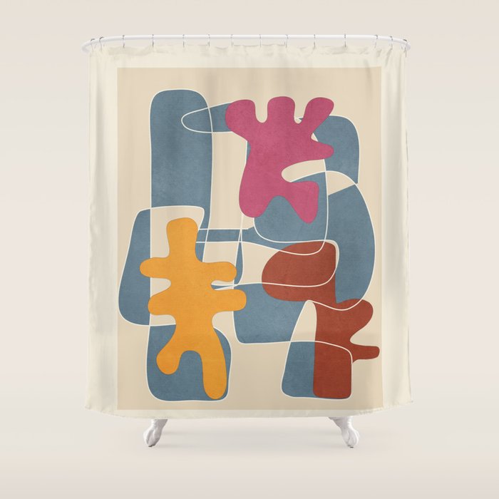 Organic Rhythms 6 Shower Curtain Gallery Image 1