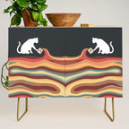 Rainbow cat 1b black magic coffee milk drop Credenza Gallery Image 1