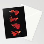 Red guppy Stationery Card Gallery Image 2