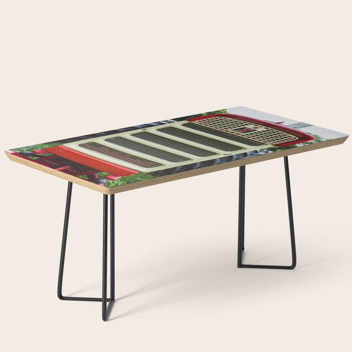 International Grill Red Tractor Front  Coffee Table Gallery Image 1
