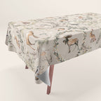 Harvest 2025 Woodland Toile Winter Autumn Animals Forest  Tablecloth Gallery Image 1