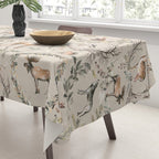 Harvest 2025 Woodland Toile Winter Autumn Animals Forest  Tablecloth Gallery Image 3