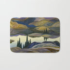 Canadian Landscape Franklin Carmichael Art Nouveau Post-Impressionism Mirror Lake Bath Mat Gallery Image 1