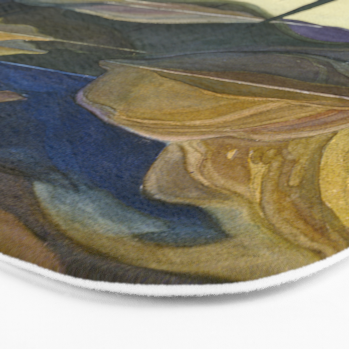 Canadian Landscape Franklin Carmichael Art Nouveau Post-Impressionism Mirror Lake Bath Mat Gallery Image 3