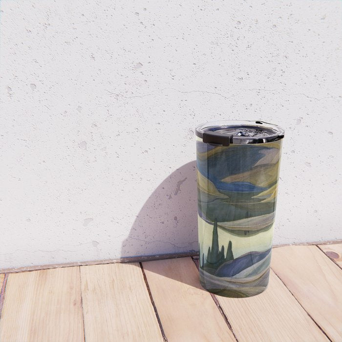 Canadian Landscape Franklin Carmichael Art Nouveau Post-Impressionism Mirror Lake Travel Mug Gallery Image 4