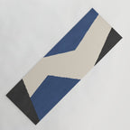 Graphic Edge Shapes - Bleu Navy Yoga Mat Gallery Image 1