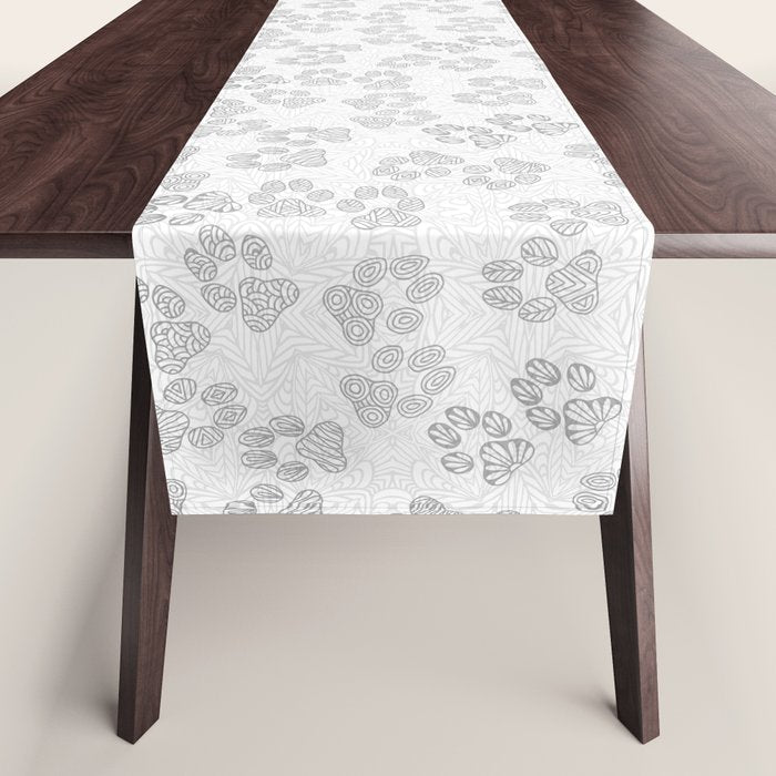Puppy Paw Prints Table Runner Gallery Image 1