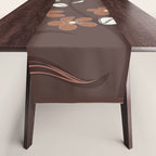 Floral Mocha 2 Table Runner Gallery Image 1