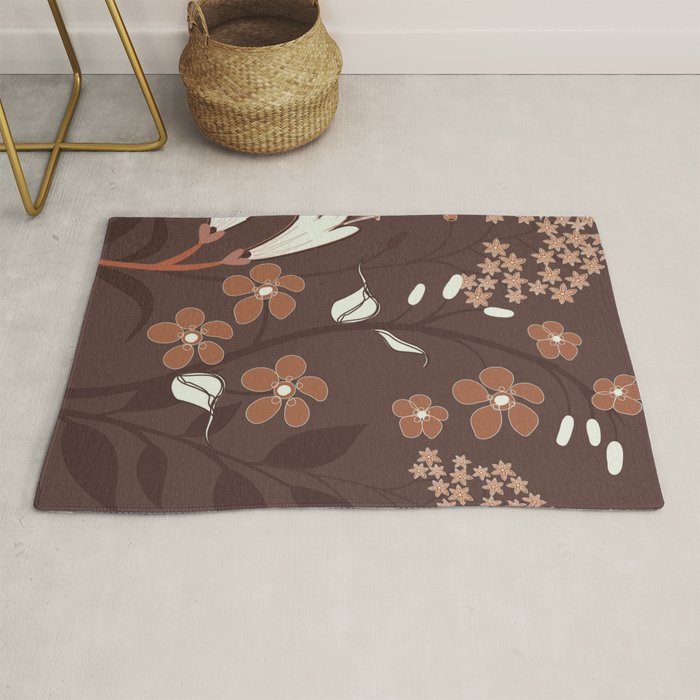 Floral Mocha 2 Rug Gallery Image 1