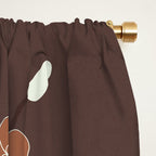 Floral Mocha 2 Window Curtain Gallery Image 2