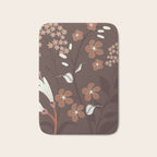 Floral Mocha 2 Bath Mat Gallery Image 1