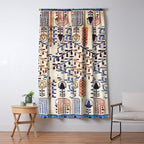 Floral Garden Persian Rug Print Window Curtain Gallery Image 5