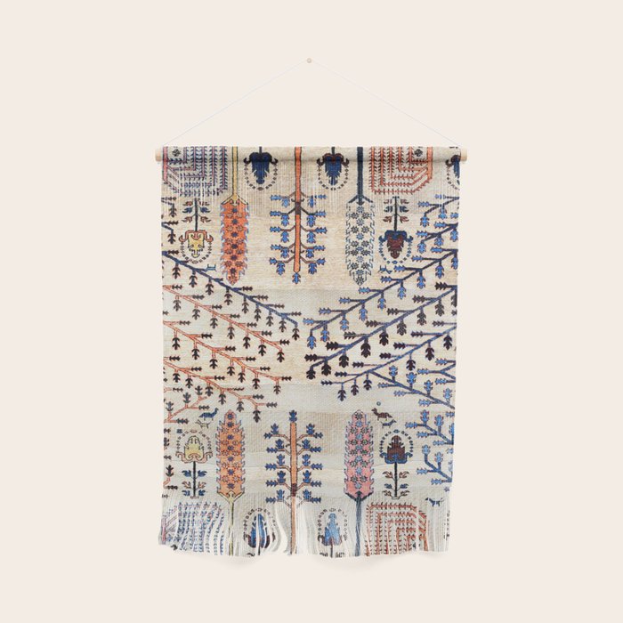Floral Garden Persian Rug Print Wall Hanging Gallery Image 1