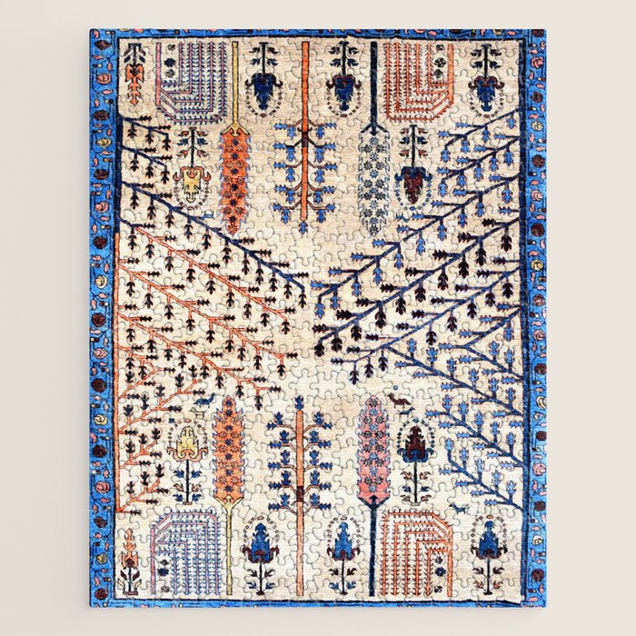 Floral Garden Persian Rug Print Jigsaw Puzzle Gallery Image 1