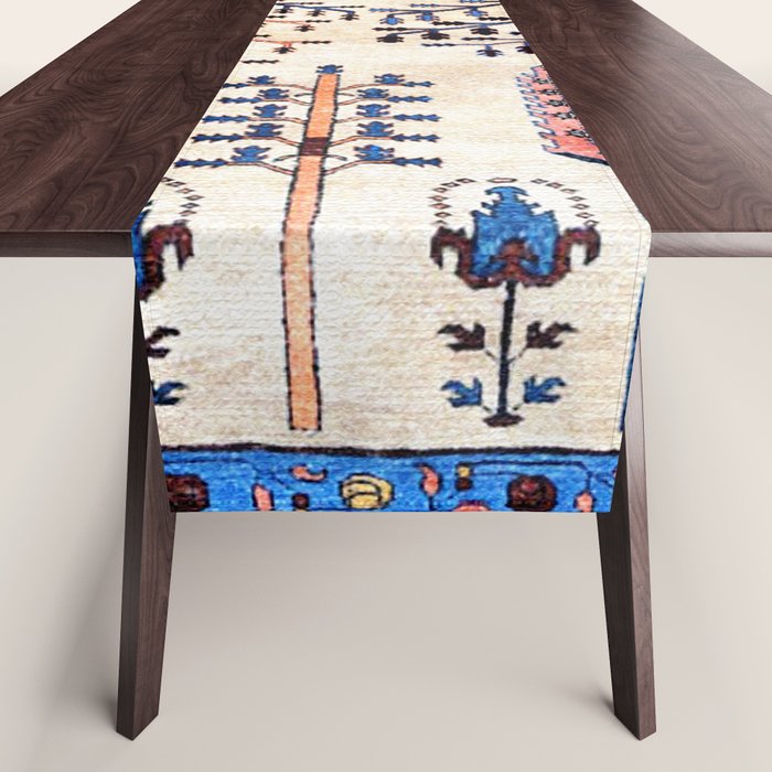 Floral Garden Persian Rug Print Table Runner Gallery Image 1