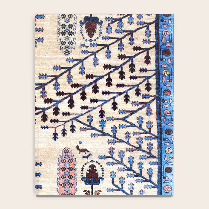 Floral Garden Persian Rug Print Notebook Gallery Image 4