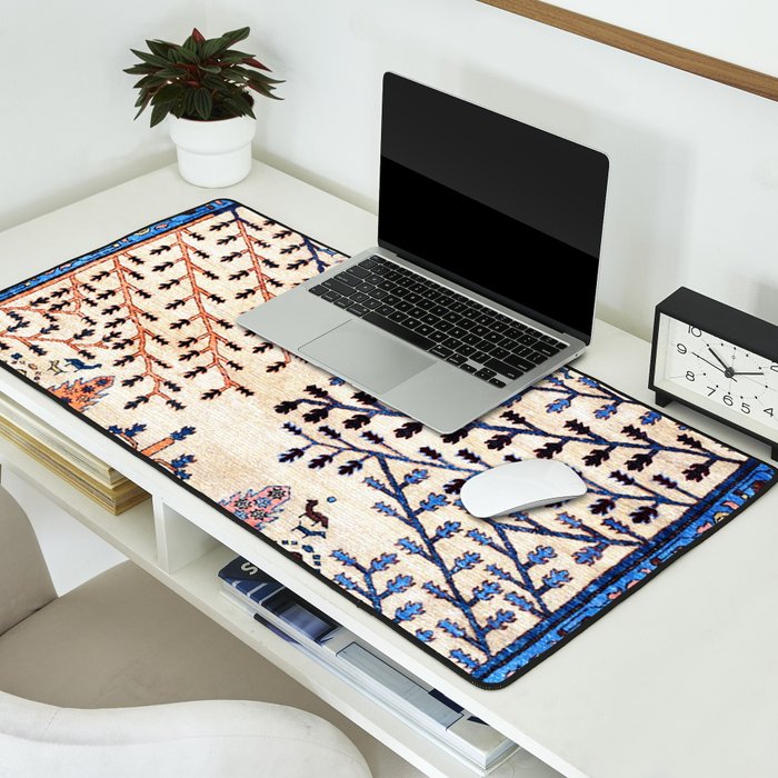 Floral Garden Persian Rug Print Desk Mat Gallery Image 2