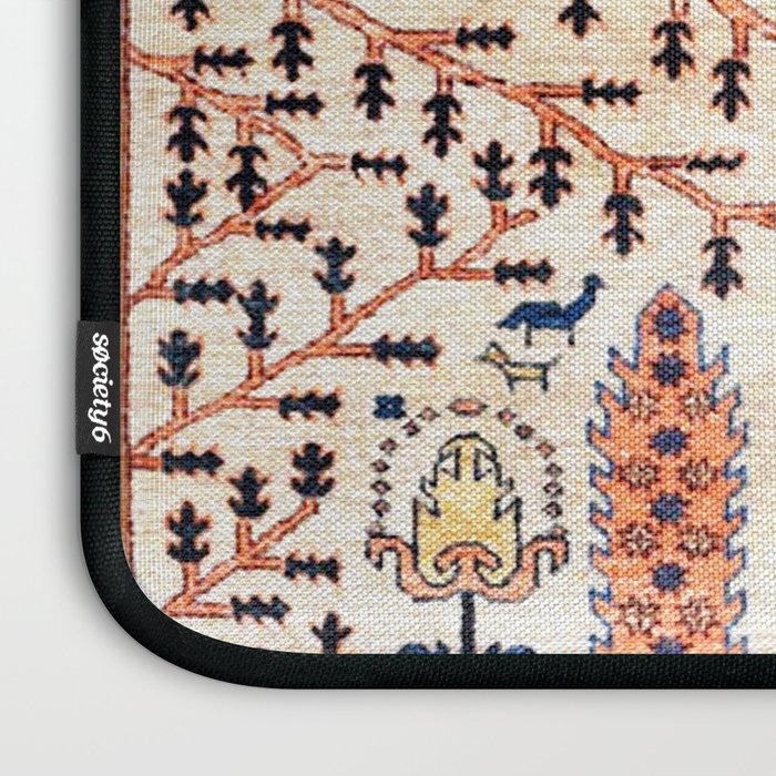 Floral Garden Persian Rug Print Laptop Sleeve Gallery Image 3