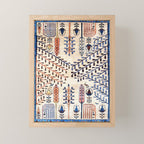Floral Garden Persian Rug Print Mini Art Print Gallery Image 1
