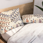 Floral Garden Persian Rug Print Pillow Sham Gallery Image 2
