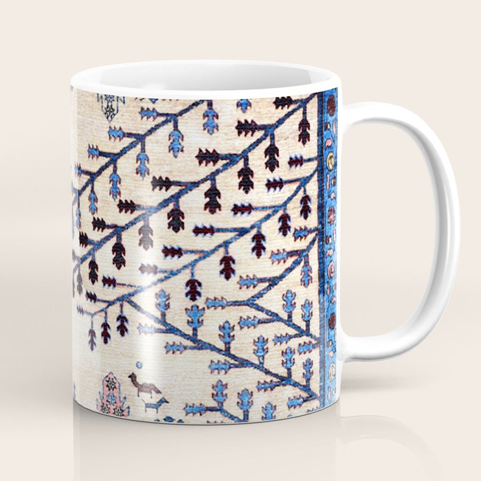 Floral Garden Persian Rug Print Coffee Mug Gallery Image 1