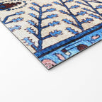 Floral Garden Persian Rug Print Welcome Mat Gallery Image 2