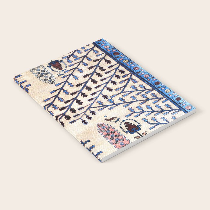 Floral Garden Persian Rug Print Notebook Gallery Image 2