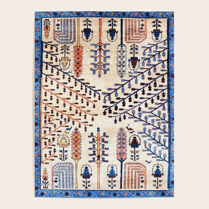 Floral Garden Persian Rug Print Poster Gallery Image 4