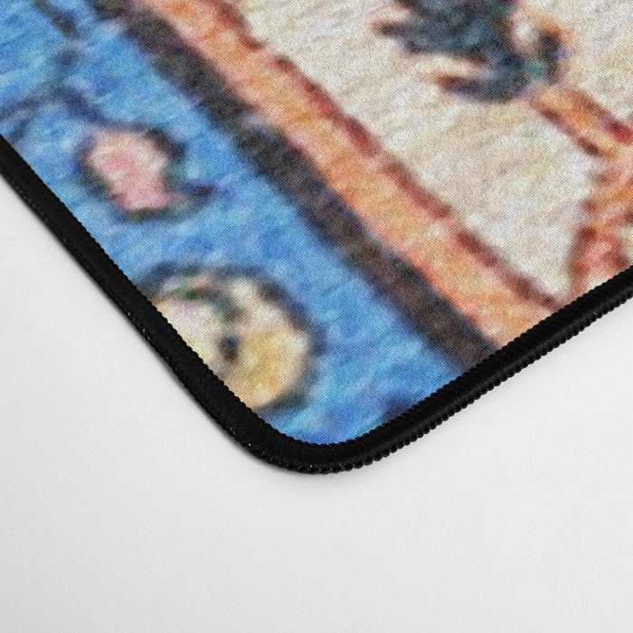 Floral Garden Persian Rug Print Desk Mat Gallery Image 4