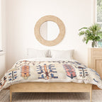 Floral Garden Persian Rug Print Duvet Cover Gallery Image 3