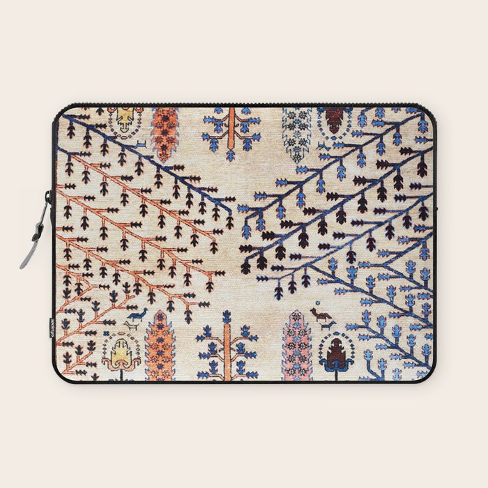 Floral Garden Persian Rug Print Laptop Sleeve Gallery Image 1