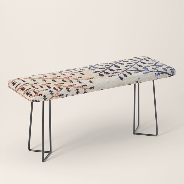 Floral Garden Persian Rug Print Bench Gallery Image 1
