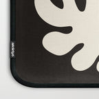 Matisse Inspired Yin Yang Leaf Cutouts in Black & Off White Laptop Sleeve Gallery Image 3