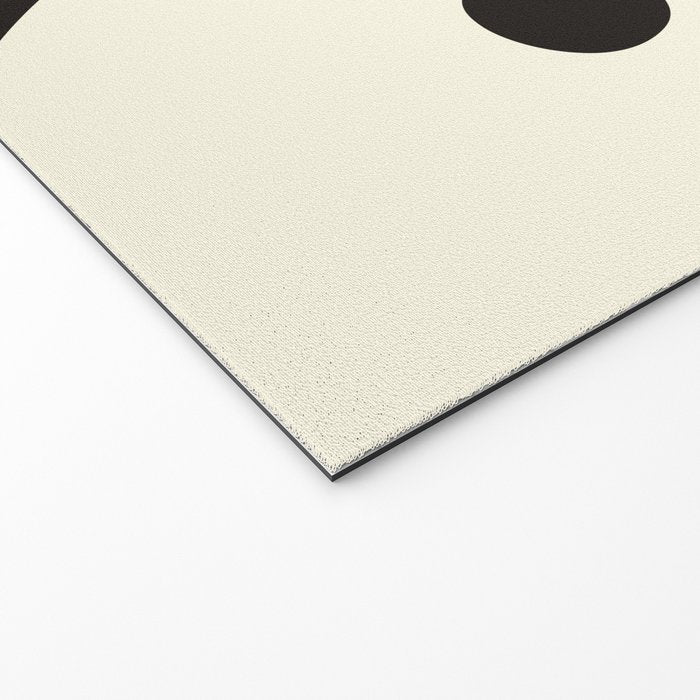 Matisse Inspired Yin Yang Leaf Cutouts in Black & Off White Welcome Mat Gallery Image 2