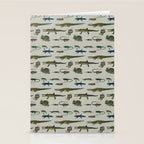 Reptiles vintage pattern Stationery Card Gallery Image 2
