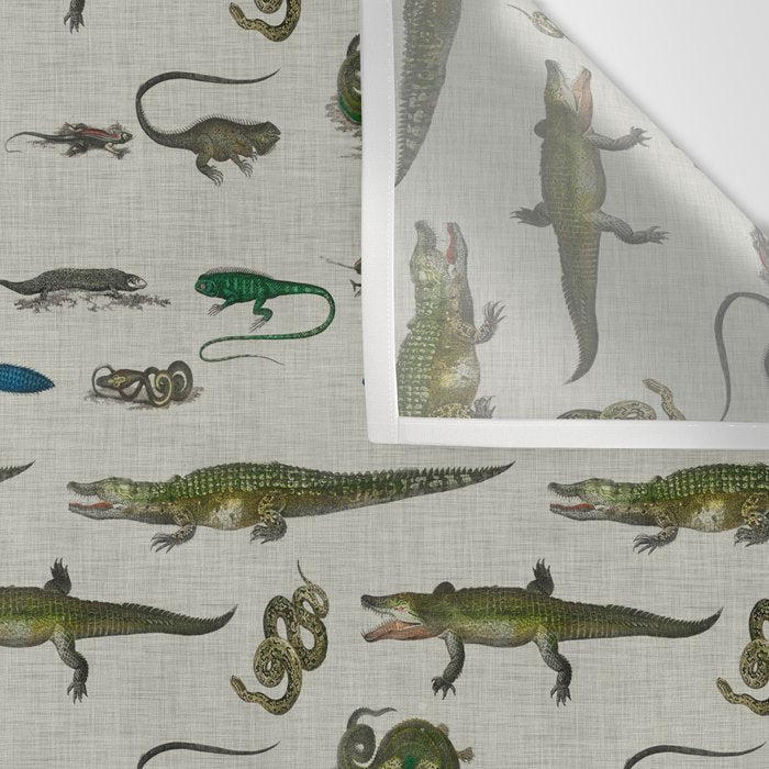 Reptiles vintage pattern Wall Tapestry Gallery Image 3