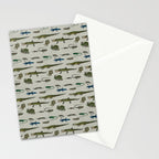 Reptiles vintage pattern Stationery Card Gallery Image 2