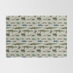 Reptiles vintage pattern Rug Gallery Image 2