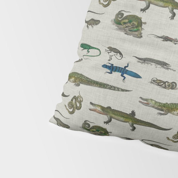 Reptiles vintage pattern Pillow Sham Gallery Image 4