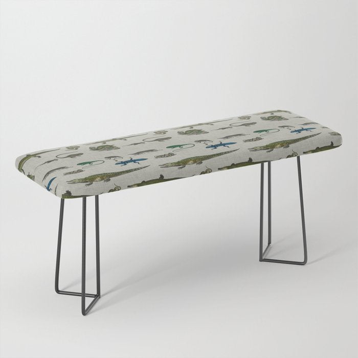 Reptiles vintage pattern Bench Gallery Image 1